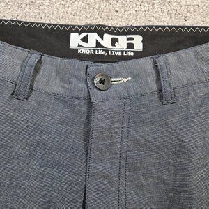 KNQR Shorts Mens 30 Gray Quick Dry 4Way Stretch Regular Fit Low Waist Comfort
